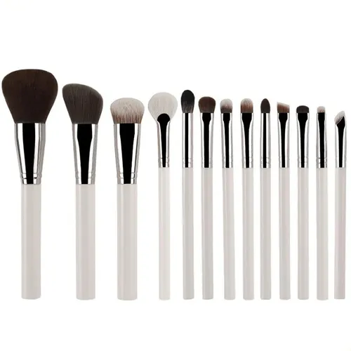 Set 13 Brochas Azul Acrílico Polvo Suave Maquillaje Nuevo