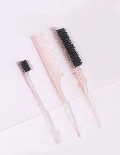 Set 3 Cepillos Y Peines Para Peinado Genérico