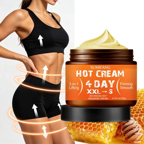 Crema De Masaje Caliente, Reafirmante Y Suavizante, 120 G