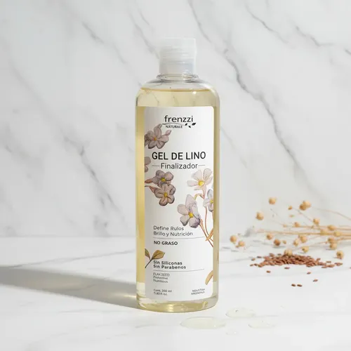 Gel De Lino Define Rulos Brillo Y Nutrición Frenzzi 350ml