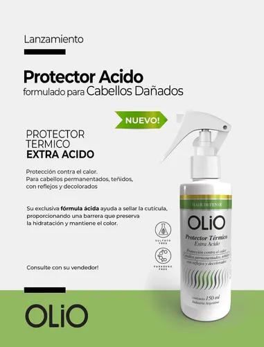 Protector Termico Olio Extra Acido Cabello Color 150ml