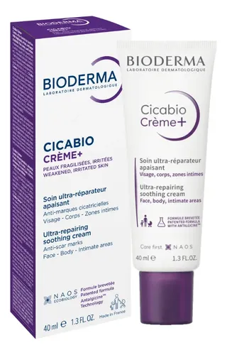 Crema Bioderma Cicabio Crème+ X40ml Piel Dañada E Irritada Día/noche