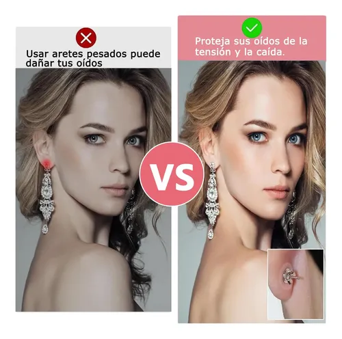 / 1000 Parches De Soporte Para Lóbulos De Oreja, Parches W