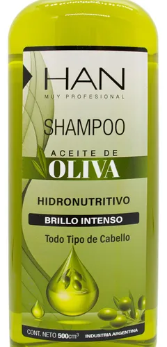 Han Oliva Shampoo Brillo Intenso Nutrición Pelo 500ml Local