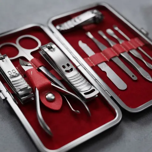 Set Kit Manicuría 10 Piezas Acero Inox