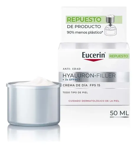 Refill Eucerin Hyaluron Filler Crema Facial Dia Fps15 50 Ml Momento De Aplicación Día Tipo De Piel Sensible