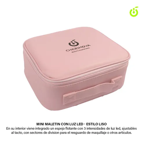 Organizador De Bolsa De Cosméticos Con Espejo Led Cherimoya