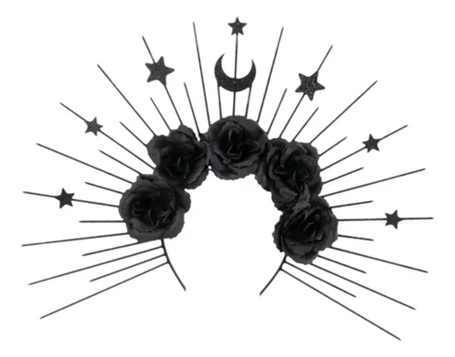 Diadema Gótica Con Forma De Sol Y Luna Para Fiesta De Disfra