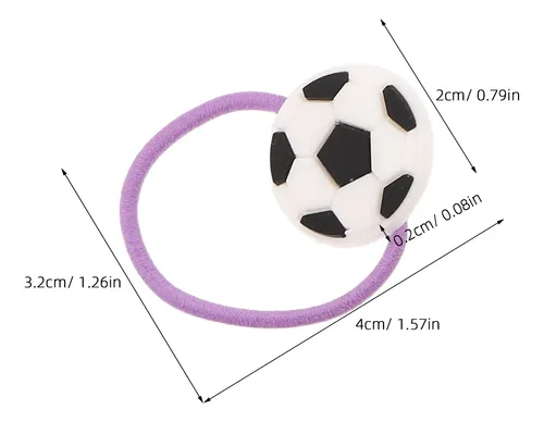 24 Bandas Elásticas De Fútbol: Pelo Colorido Con Temática De