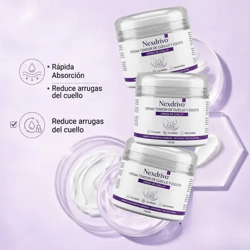 Crema Cuello Nexdrivo Retinol Reafirmante Rodillo 100ml