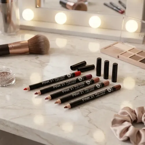 Lapiz Delineador De Labios Pink 21 Multiuso Make Up X1