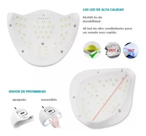Cabina Secador Uñas Sun X5 Max 110w Uv Led Gelificadas Semi