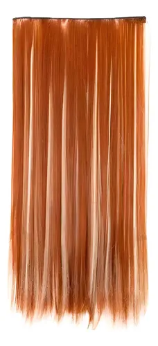 Extensión Cortina Pelo Colageno Natural Premium Lacia 65cm Color 6h613 Rubio Medio Con Mechas Platinadas