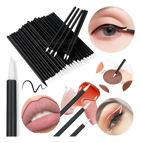 Pincel Liner Descartable Para Labios Y Ojos Maquillaje X20u