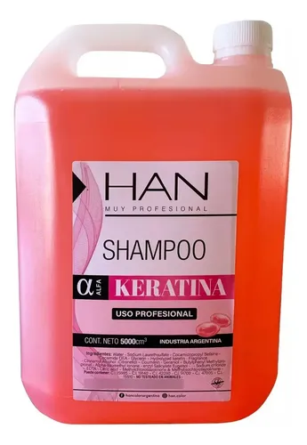 Shampoo Keratina Anti Frizz Han Texturizador X 5000lts