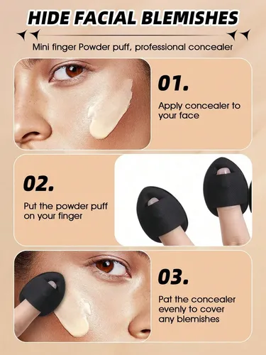 Set 25 Brochas Y Esponjas De Maquillaje Negro Profesional