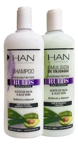 Kit Han Rulos Definidos Shampoo Acond Crema Mascara Y Gel