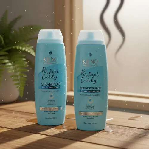 Shampo Y Acondicionador Rulos Perfectos Kleno 350 Ml C/u