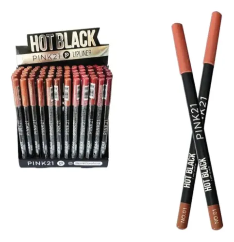 Pack X3 Delineadores De Labios Pink 21 Hot Black