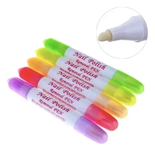 Lapiz Corrector De Esmalte De Uñas Recargable 4 Puntas