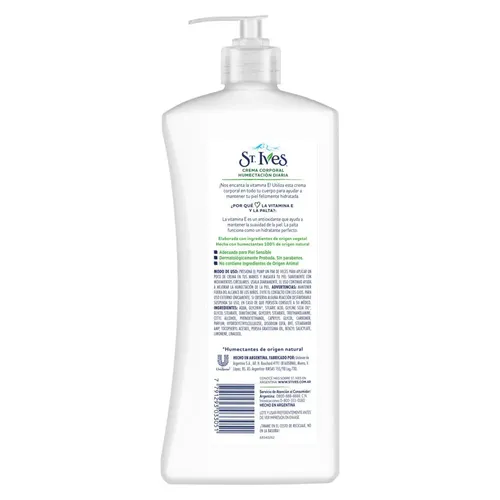 Crema para cuerpo St. Ives Humectación Diaria en dosificador 532mL
