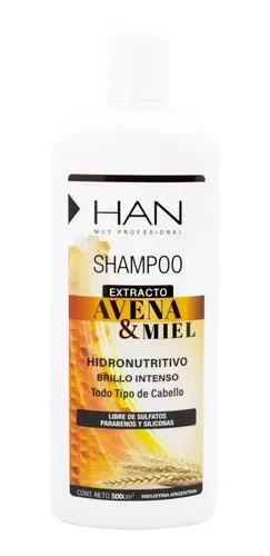 Han Avena Y Miel Shampoo Reparador Sin Sulfatos 500ml Local
