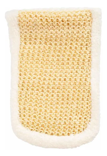 Manopla De Masaje Exfoliante De Bambú Y Algodón Natural