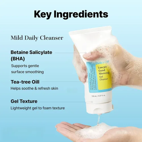 Gel Limpiador Facial Good Morning De Bajo Ph, 5.07 Onzas Líq