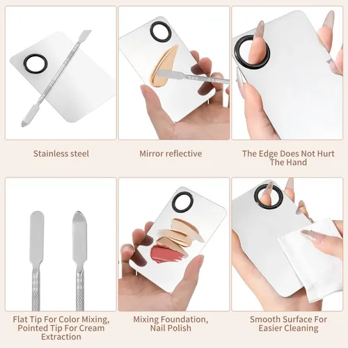 Exexiuo Kit De Paleta De Mezcla De Maquillaje De 3 Piezas Z
