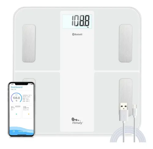 Himaly Bascula De Bano Para Peso Corporal, Bascula Digital D