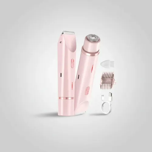 Depiladora Eléctrica 2 En 1 Recargable Usb Rosa ..,