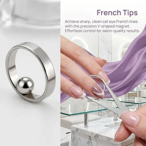 Cat Eye Magnets For Nails, 2026 New Ring Shaped 3-in-1