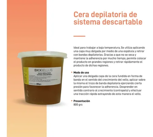 12 Potes De Cera Depilatoria Jalea Sistema Descartable 800g