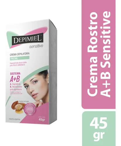 Crema Depilatoria Facial Piel Sensible X 45 Gr Depimiel