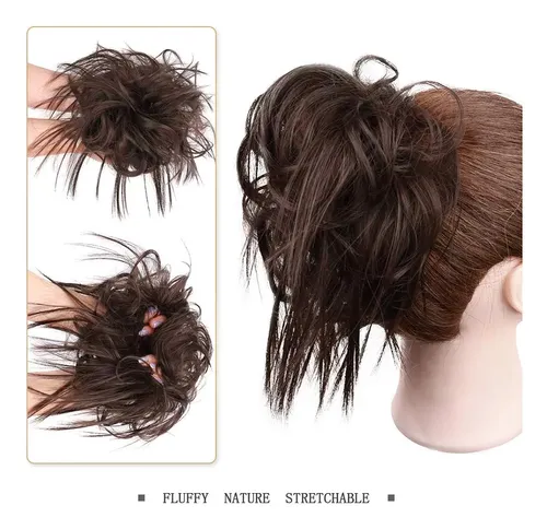 Extensión De Cabello Hmd Recogido Despeinado Moño Desordenad