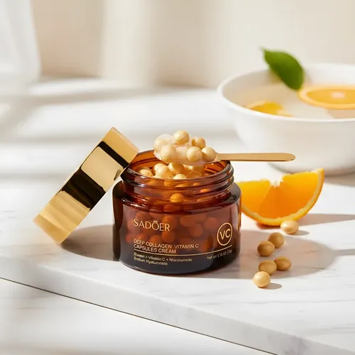 Crema Facial Sadoer Colágeno Y Vitamina C En Cápsulas 80g