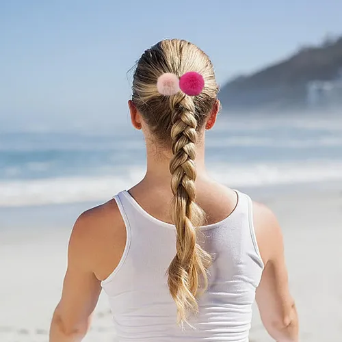 8pcs Gomas Para El Cabello De Piel Para Niñas,lindos Lazos