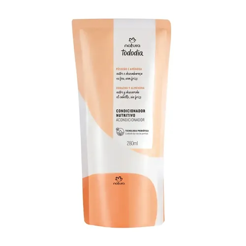 Repuesto Acondicionador Nutritivo Natura Tododia Durazno Y Almendra 280 Ml