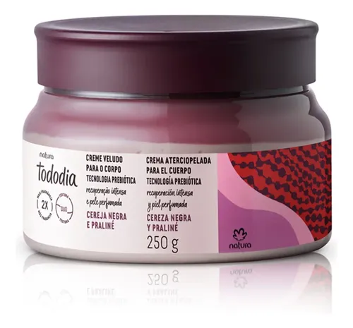 Crema Aterciopelada Corporal Tododia Cereza Negra Y Praliné
