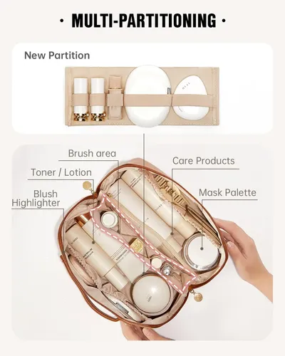 Bolsa De Cosméticos Eachy Travel, Bolsa De Maquillaje Imperm