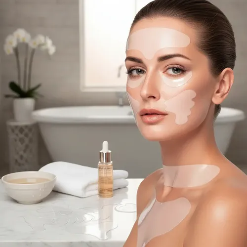 18 Parches Faciales Reutilizables Rostro Antiedad Cuello