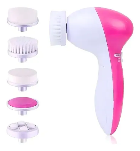 Cepillo Facial Limpieza Profunda 5 En1 Masajeador Exfoliante Mixto