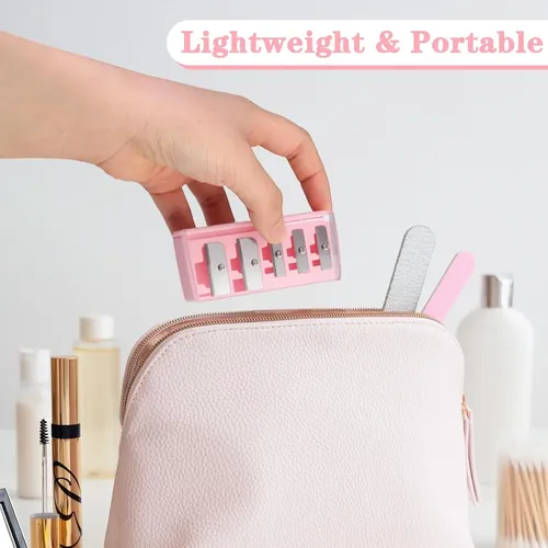 Sacapuntas De Maquillaje Manual De Punta Larga Con 5 Orifici