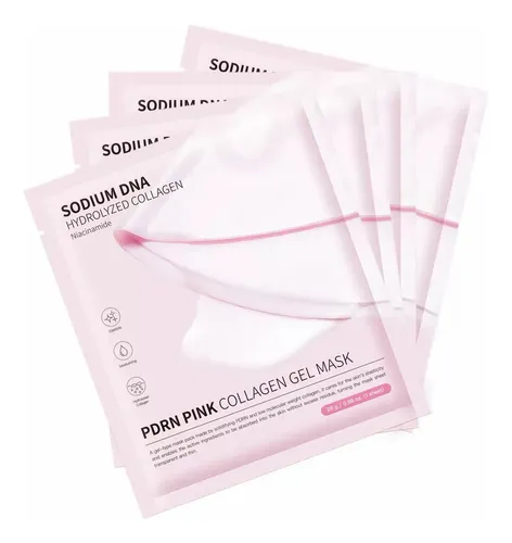 Pack X4 Mascarillas Gel Pdrn Pink Colageno