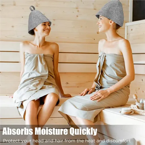 Gorro De Ducha Anticalor For Sauna, Lana Gruesa, Turbante P