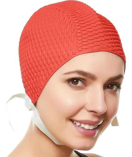 Beemo Gorro De Baño Mujer Mentonera Crepe Látex Largo…