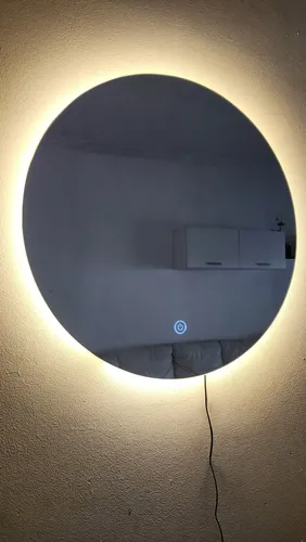 Espejo Redondo 50cm Sistema Touch Y Dimmer. Luz Led