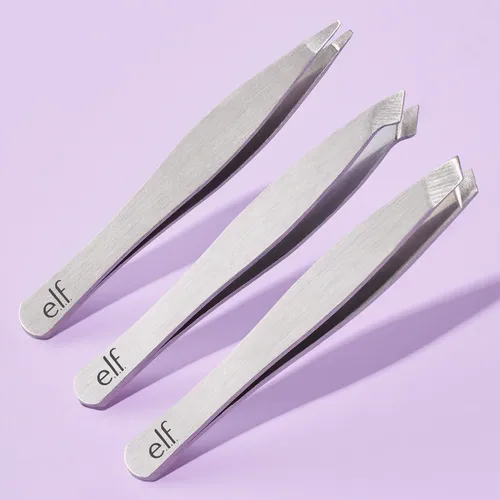 Tweezer Trio Kit E.l.f. Tres Minipinzas Para Cejas (x2)