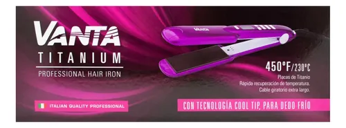 Plancha Pelo Vanta Titanium Profesional Titanio 230°C Violeta