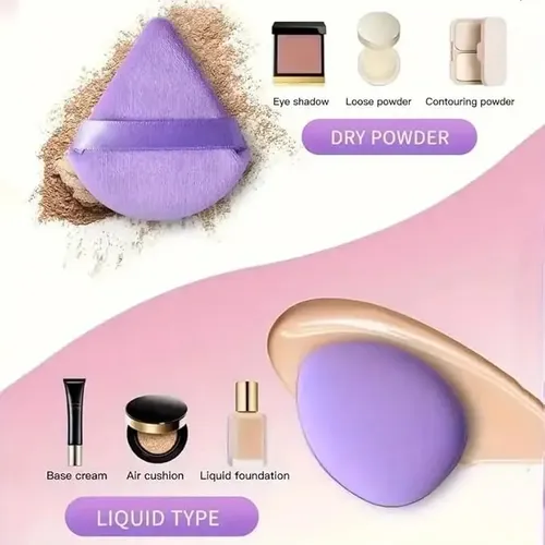 Kit 14 Esponjas Y Puffs Para Maquillaje Facial